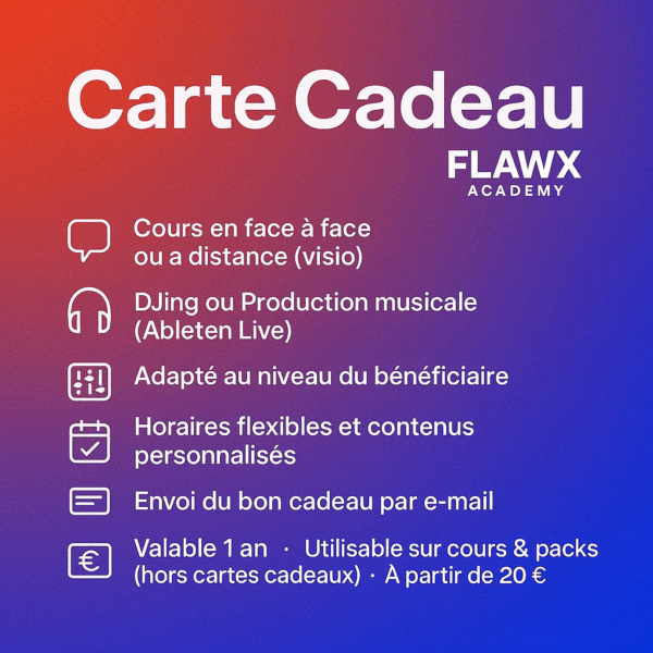 🎁 Carte Cadeau – Cours de MAO ou DJing avec FLAWX Academy – Image 2
